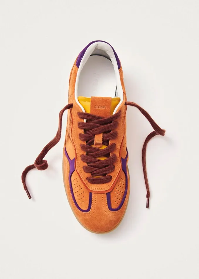 Sneakers WomenMen ALOHAS Tb490 Rife Orange Leather Sneakers