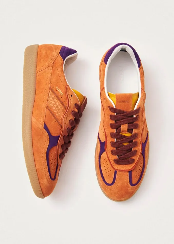 Sneakers WomenMen ALOHAS Tb490 Rife Orange Leather Sneakers