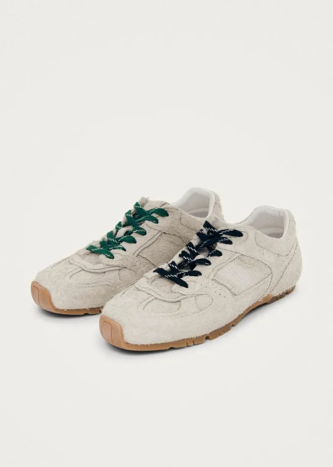 Sneakers WomenMen ALOHAS Tb56 Suede Fuzzy Light Grey