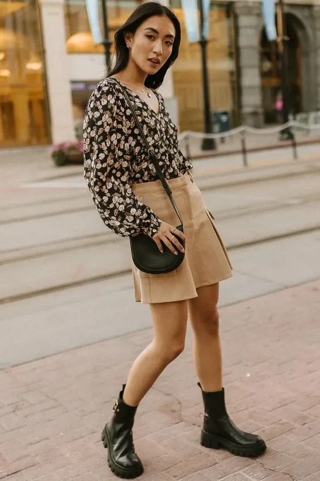Sora Utility Skirt In Khaki Khaki Women Bohme Skirts