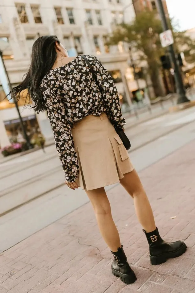 Sora Utility Skirt In Khaki Khaki Women Bohme Skirts