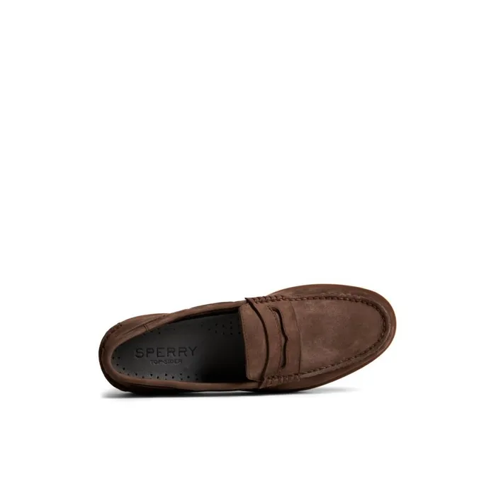 Sperry Authentic Original Double Sole Penny Loafer Brown Men Loafers and Oxfords