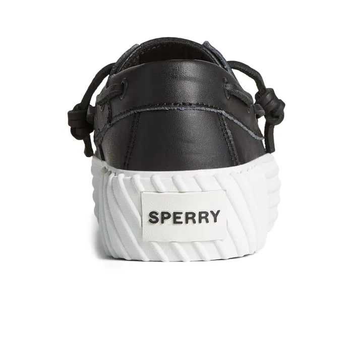 Sperry Bahama 20 Leather Platform Sneaker Black Women Sneakers