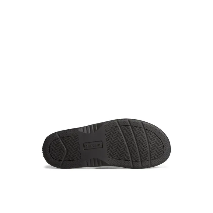 Sperry Baitfish Leather Flip Flop Black Men Sandals
