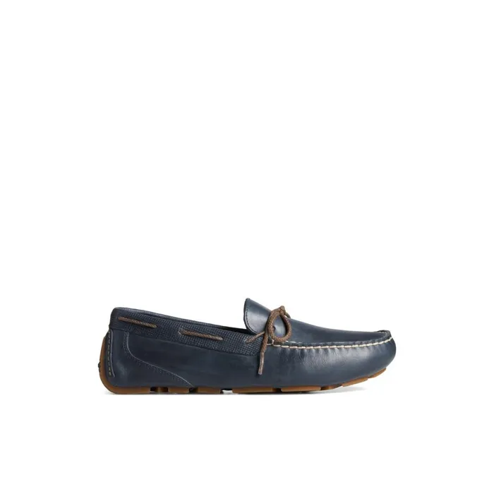 Sperry Davenport Deboss Leather 1Eye Driver Navy Men Loafers and Oxfords