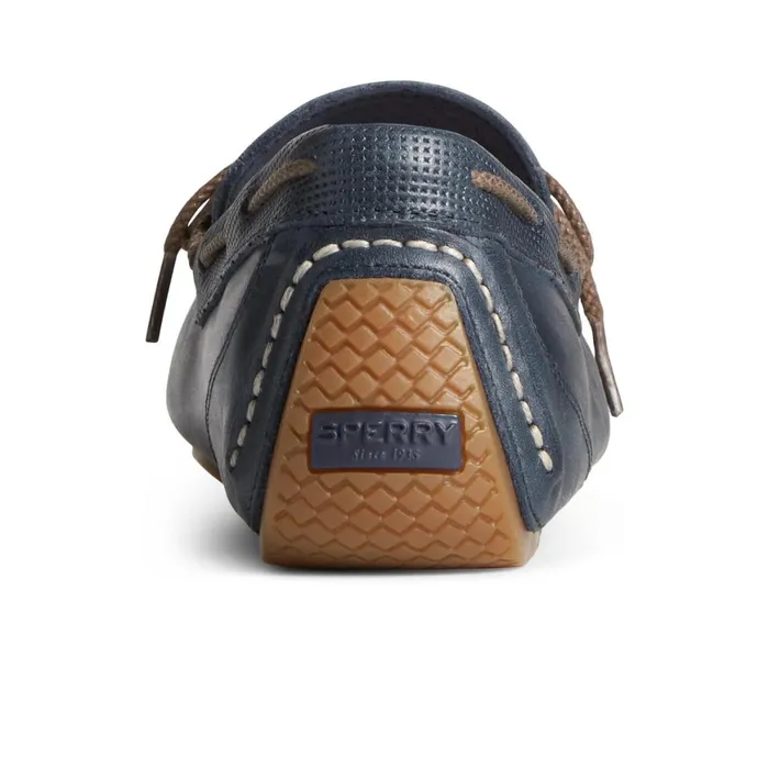 Sperry Davenport Deboss Leather 1Eye Driver Navy Men Loafers and Oxfords