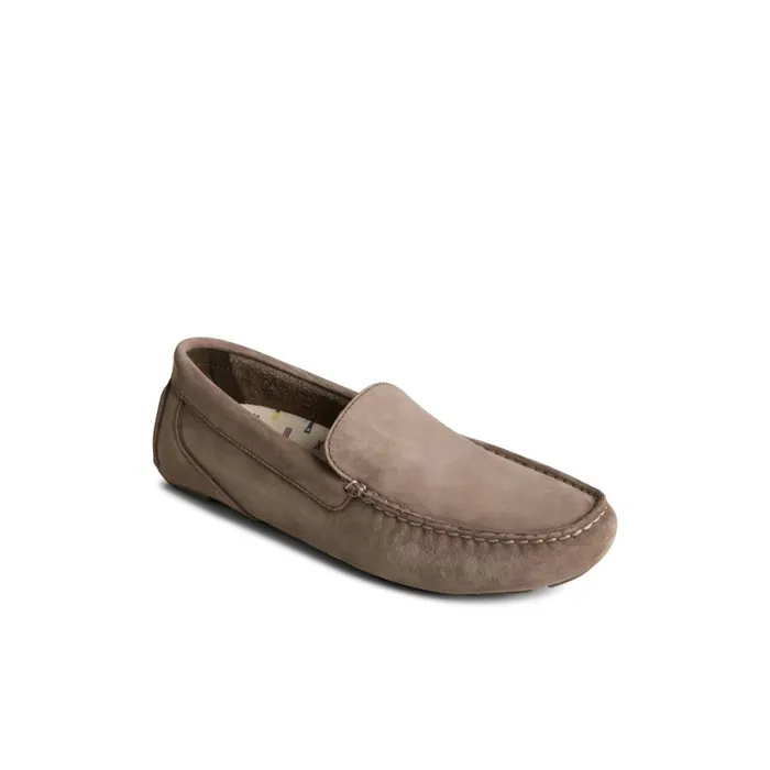 Sperry Davenport Nubuck Venetian Driver Brown Men Loafers and Oxfords