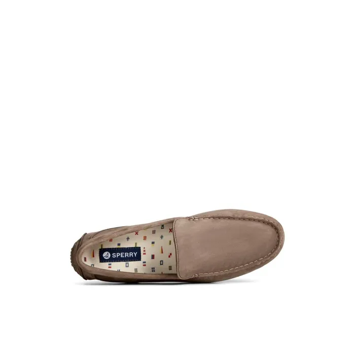 Sperry Davenport Nubuck Venetian Driver Brown Men Loafers and Oxfords