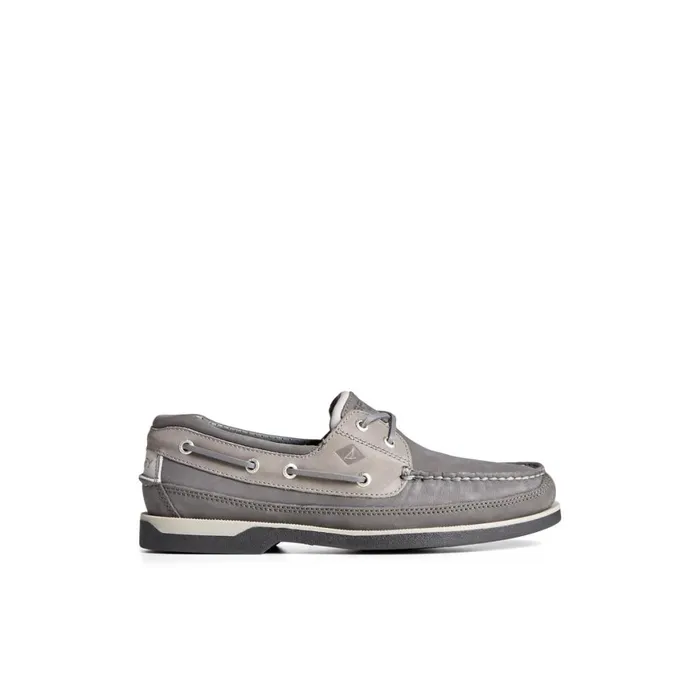 Sperry Gold Cup Mako Boat Shoe Grey Men Boat Shoes
