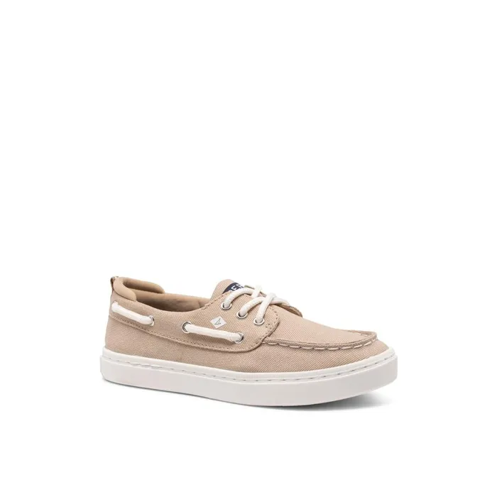 Sperry Sea Ketch Washable Sneaker Khaki Kids Boat Shoes