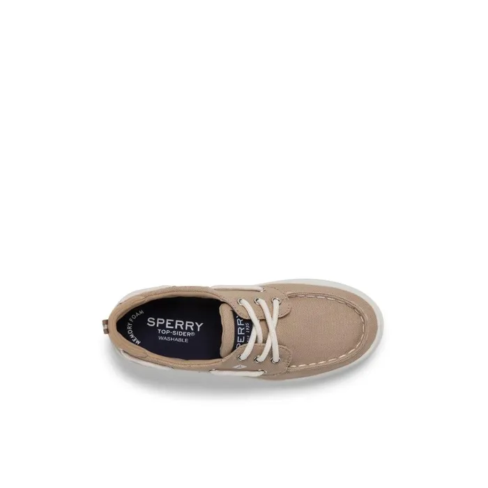 Sperry Sea Ketch Washable Sneaker Khaki Kids Boat Shoes