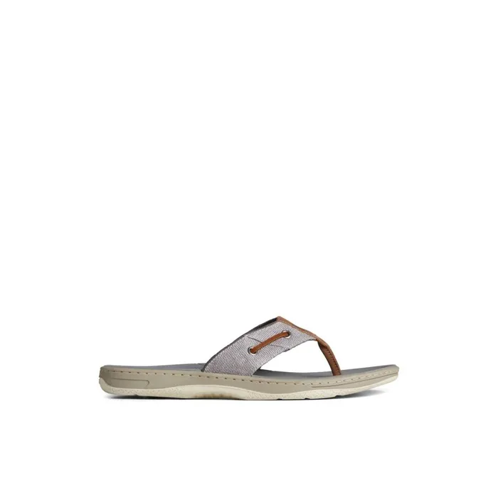 Sperry SeaCycled Baitfish Baja Flip Flop Grey Men Sandals