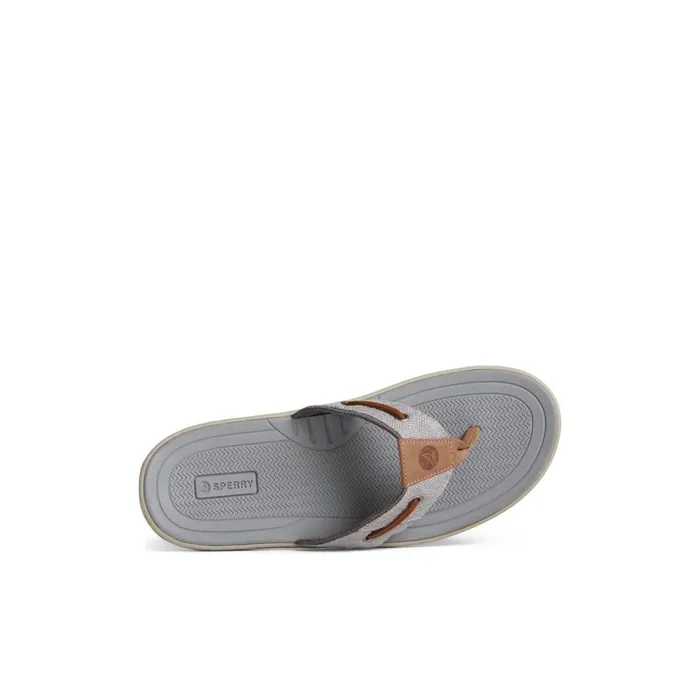 Sperry SeaCycled Baitfish Baja Flip Flop Grey Men Sandals