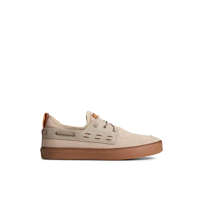 Sperry SeaCycled Fairlead Boat Sneaker Medium Beige Men Sneakers