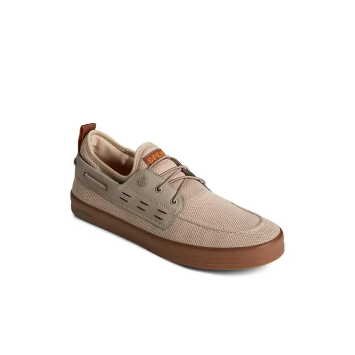 Sperry SeaCycled Fairlead Boat Sneaker Medium Beige Men Sneakers
