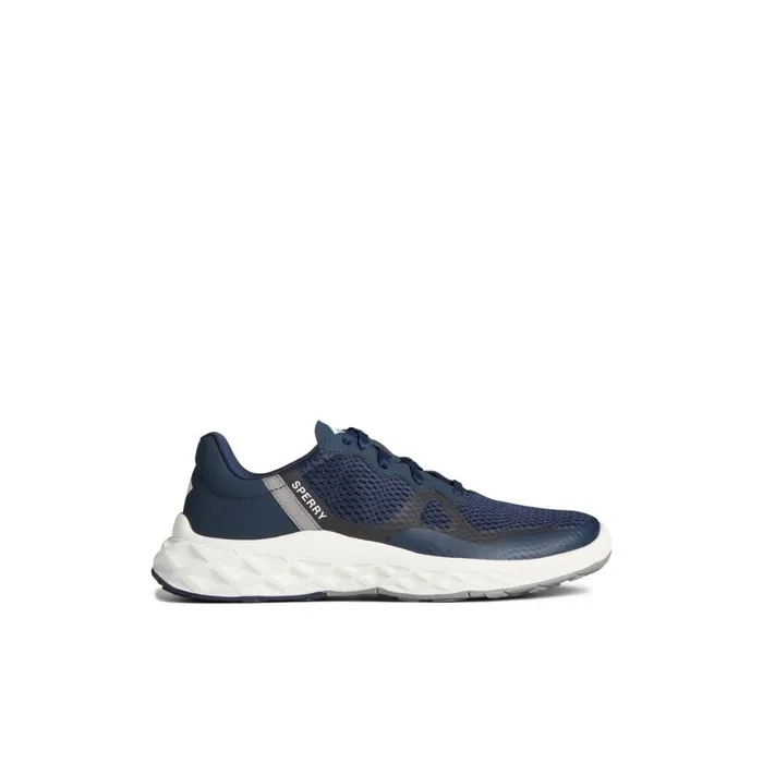 Sperry SeaCycled Headsail Sneaker Navy Textile Mesh Women Sneakers
