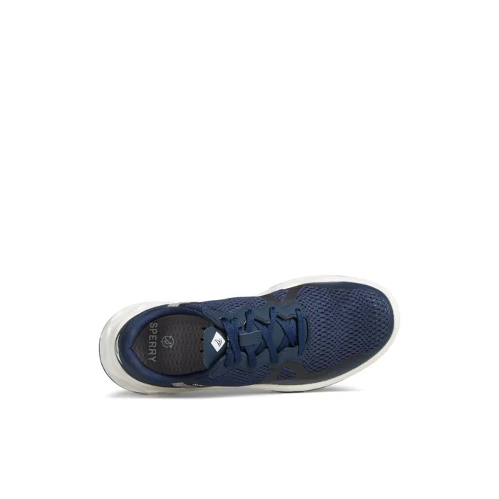 Sperry SeaCycled Headsail Sneaker Navy Textile Mesh Women Sneakers