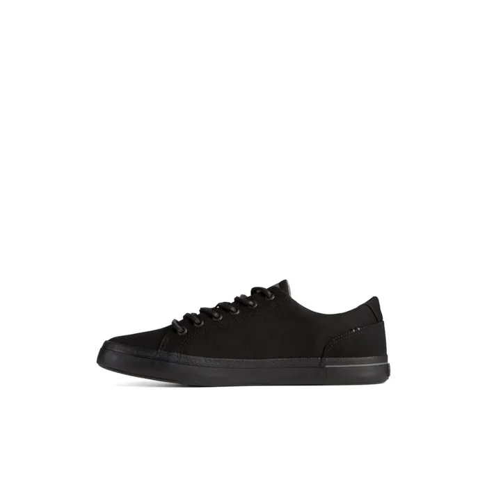 Sperry SeaCycled Striper II Textile Sneaker Black Men Sneakers