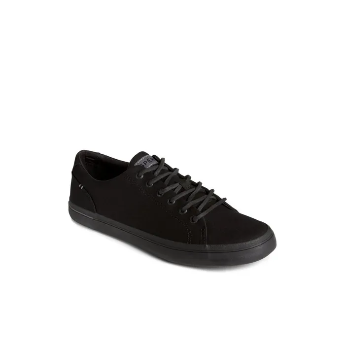 Sperry SeaCycled Striper II Textile Sneaker Black Men Sneakers