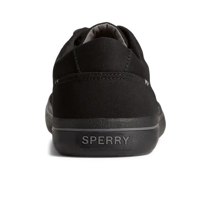 Sperry SeaCycled Striper II Textile Sneaker Black Men Sneakers