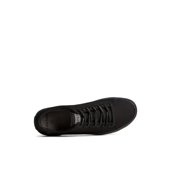 Sperry SeaCycled Striper II Textile Sneaker Black Men Sneakers
