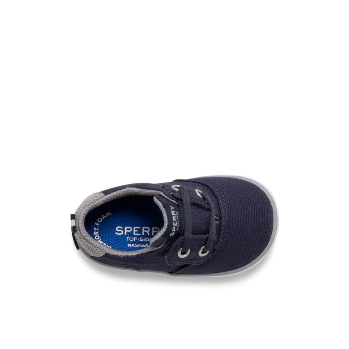 Sperry Spinnaker Crib Junior Washable Sneaker Navy Kids Sneakers