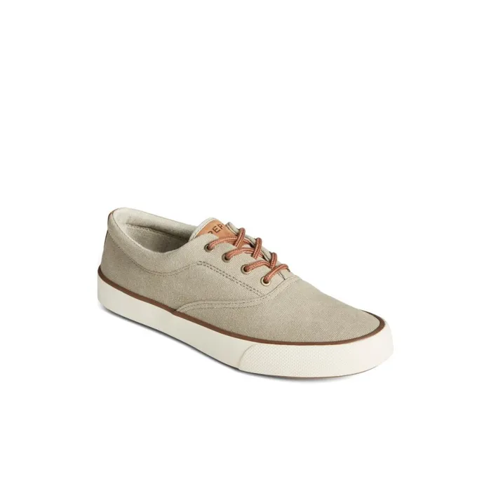 Sperry Striper II Washed Canvas CVO Sneaker Bone Men Sneakers