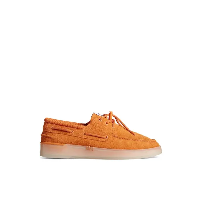 Sperry X Concepts Authentic Original 3Eye Cup Boat Shoe Orange Women Boat Shoes