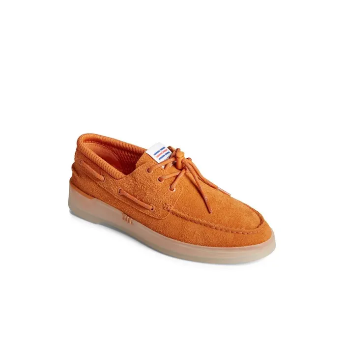 Sperry X Concepts Authentic Original 3Eye Cup Boat Shoe Orange Women Boat Shoes