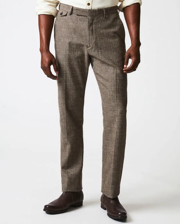 Suiting Men Billy Reid Flat Front Trouser Blackbrown