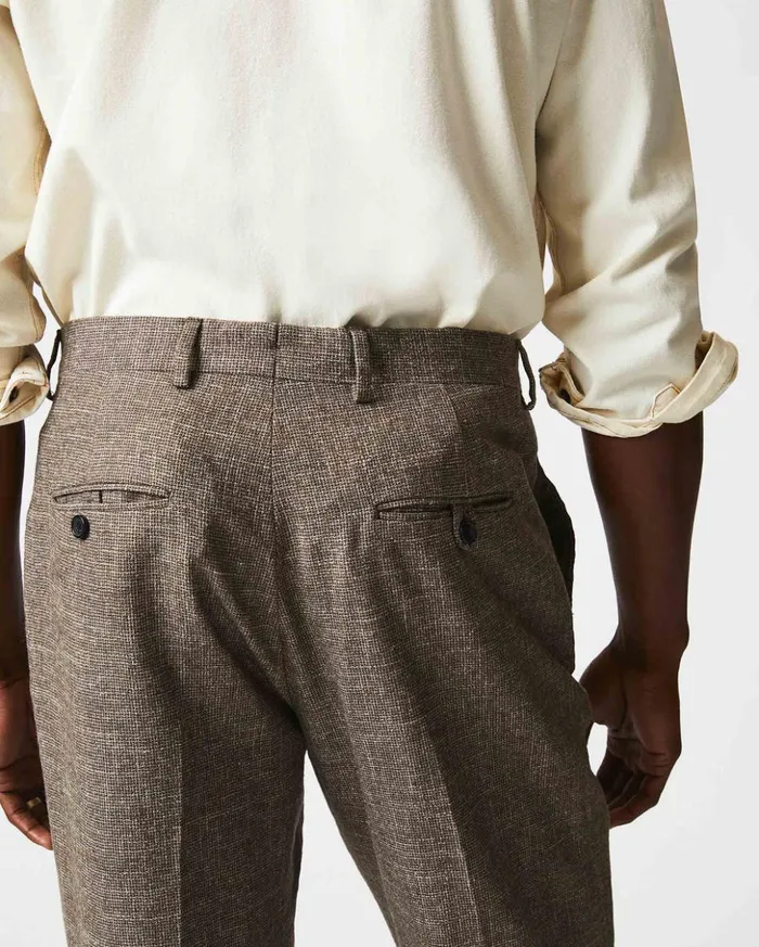 Suiting Men Billy Reid Flat Front Trouser Blackbrown