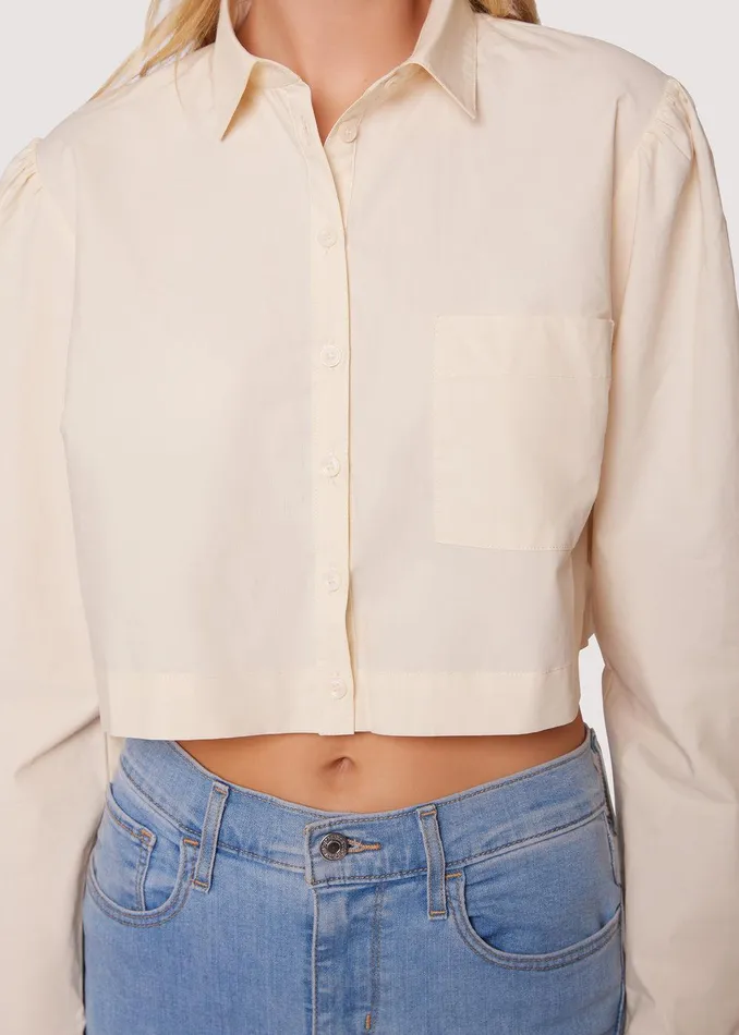 Sunny Business Boxy Crop Top Offwhite Women Lost Wander Tops