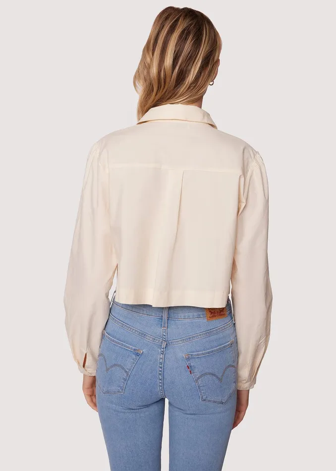 Sunny Business Boxy Crop Top Offwhite Women Lost Wander Tops