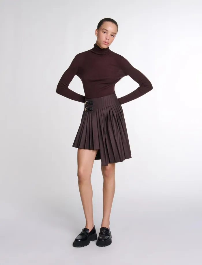 Sweaters and Cardigans Women Maje Wool And Silk Jumper Brown