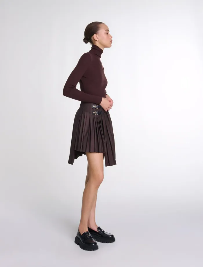 Sweaters and Cardigans Women Maje Wool And Silk Jumper Brown