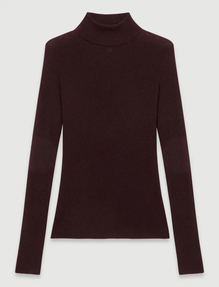 Sweaters and Cardigans Women Maje Wool And Silk Jumper Brown