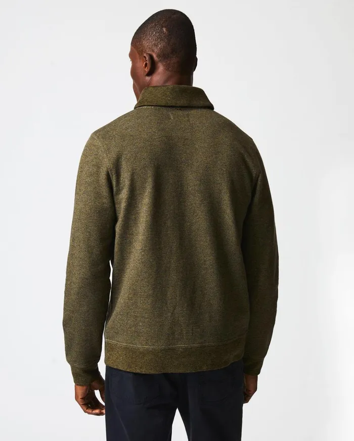 Sweaters and Sweatshirts Men Billy Reid Mouline Shawl Pullover Olive
