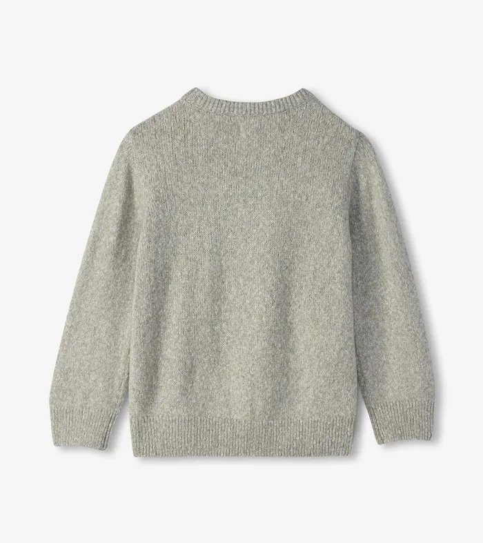 Sweaters Boys Hatley Boys Charcoal Bear Crew Neck Sweater
