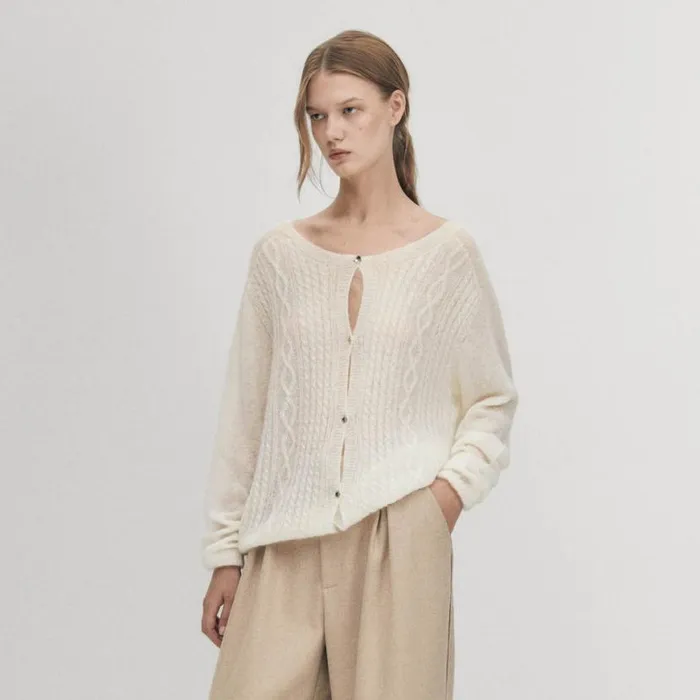 Sweaters Cardigans Women ALOHAS Corden Cream Cardigan