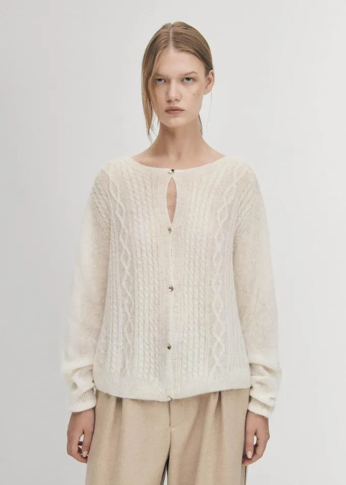 Sweaters Cardigans Women ALOHAS Corden Cream Cardigan