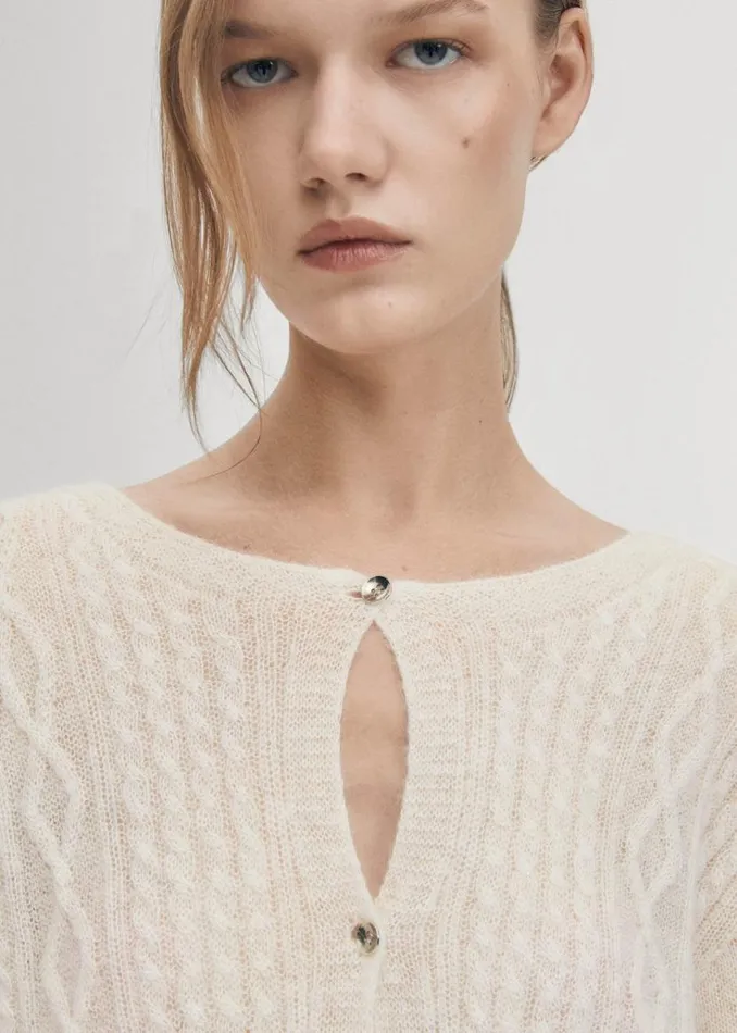 Sweaters Cardigans Women ALOHAS Corden Cream Cardigan