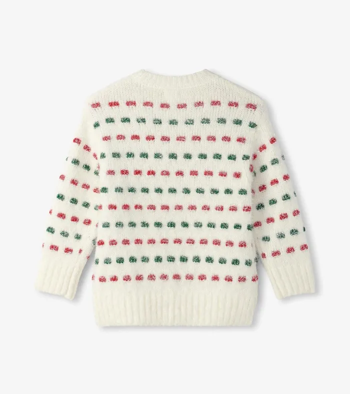 Sweaters Girls Hatley Girls Holiday Basket Weave Sweater