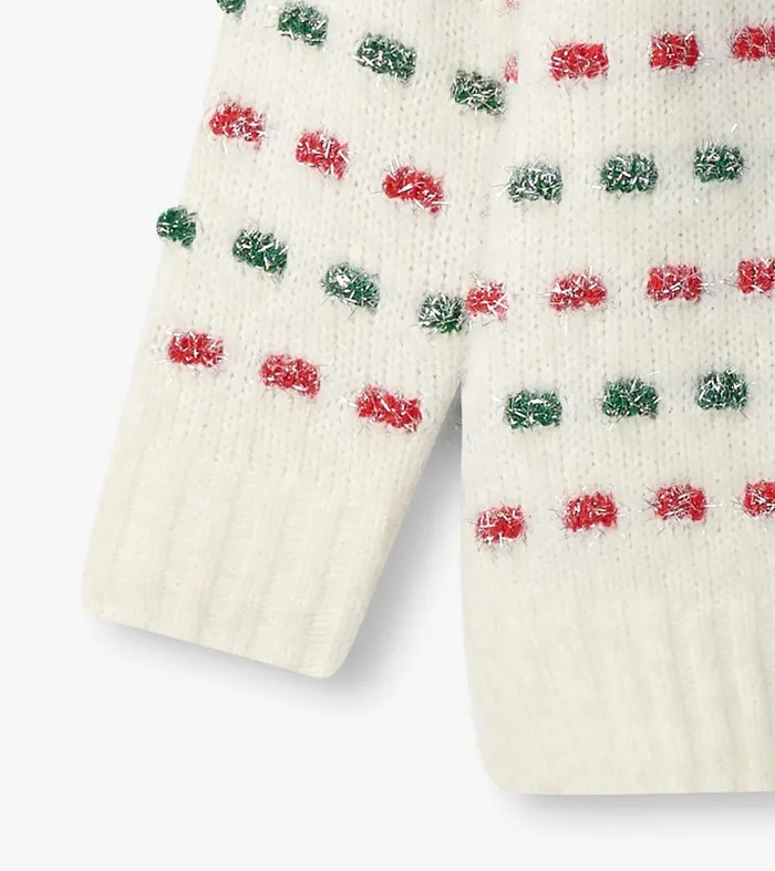 Sweaters Girls Hatley Girls Holiday Basket Weave Sweater