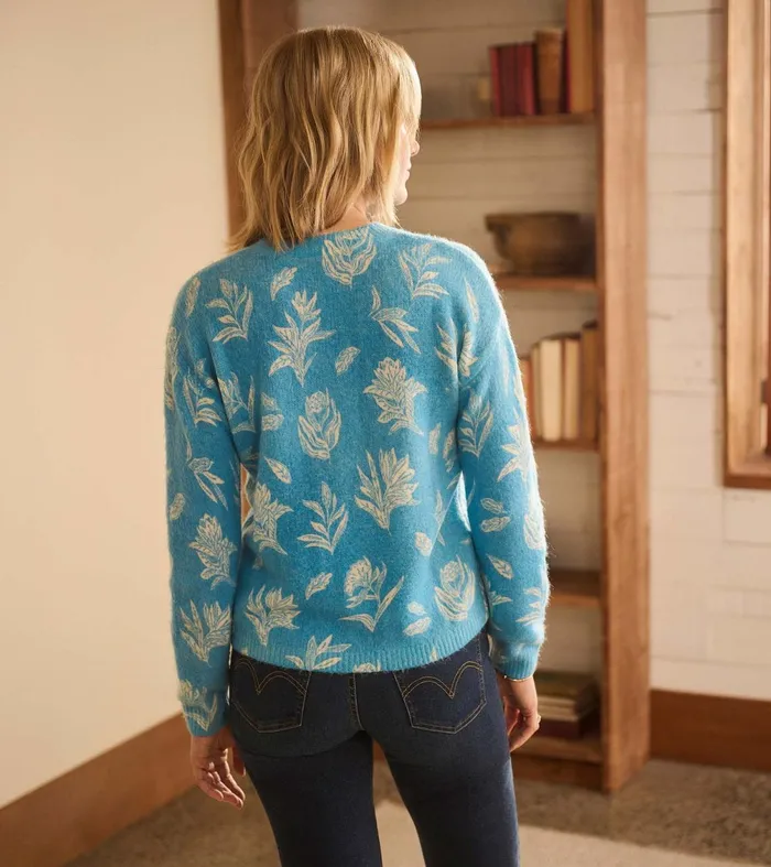 Sweaters Women Hatley Ella Sweater 8211 Linen Flowers