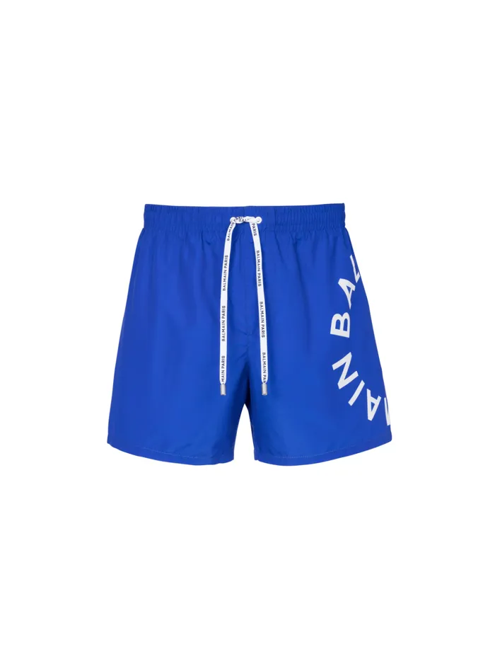 Swim Shorts Blue Men Balmain Swimwear