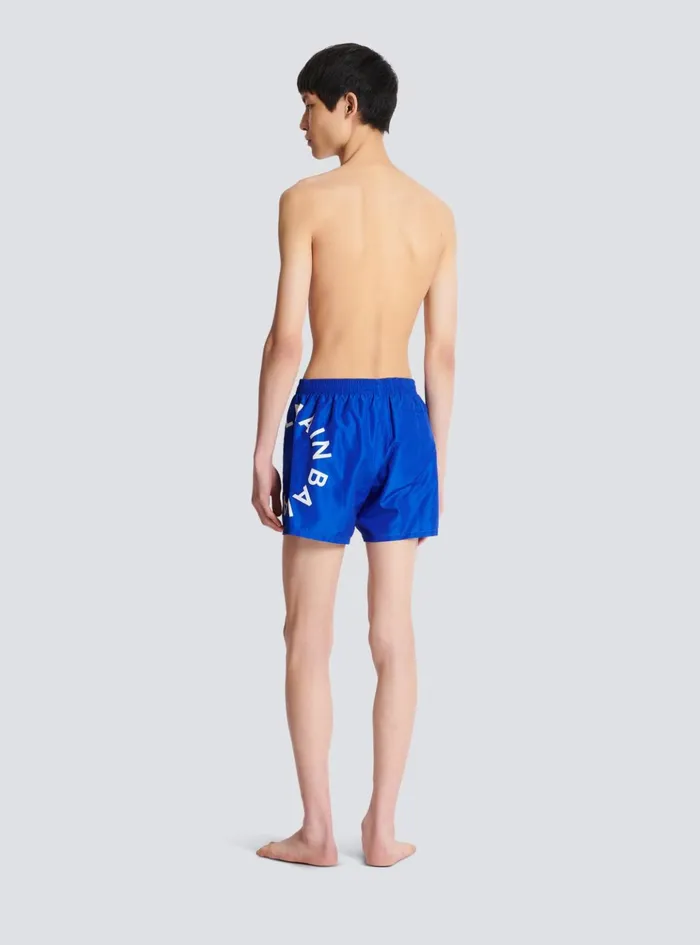 Swim Shorts Blue Men Balmain Swimwear
