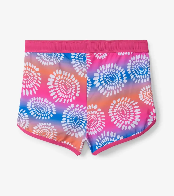Swimwear Girls Hatley Eyelash Mandala Swim Shorts