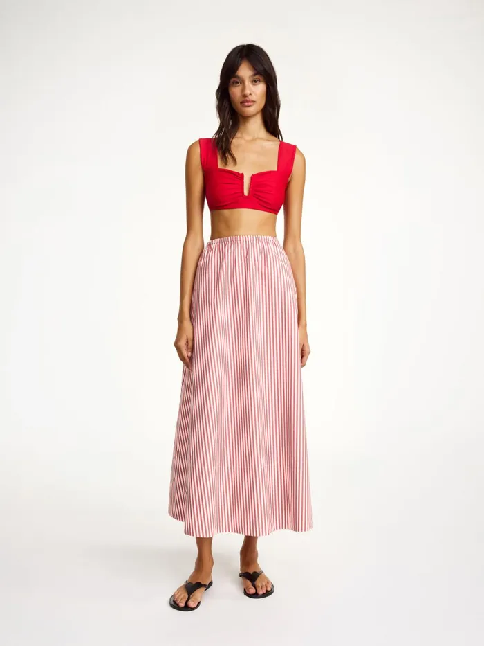 Swimwear Women By Malene Birger Belira Bikini Top Dark Chilli