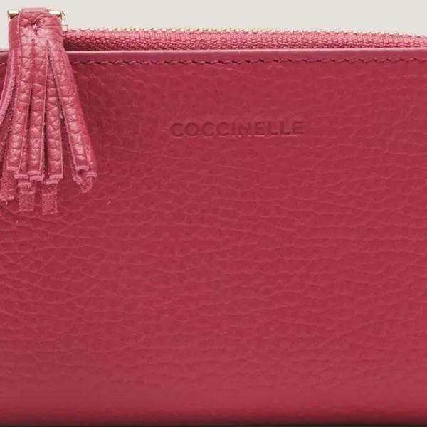 Tassel Rosewood Women Coccinelle Wallets and Small Leather Goods