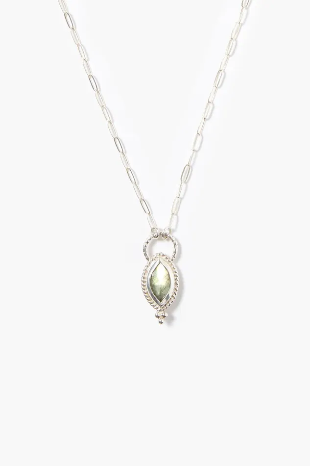 Tavi Pendant Necklace Silver Labradorite Women Chan Luu Necklaces